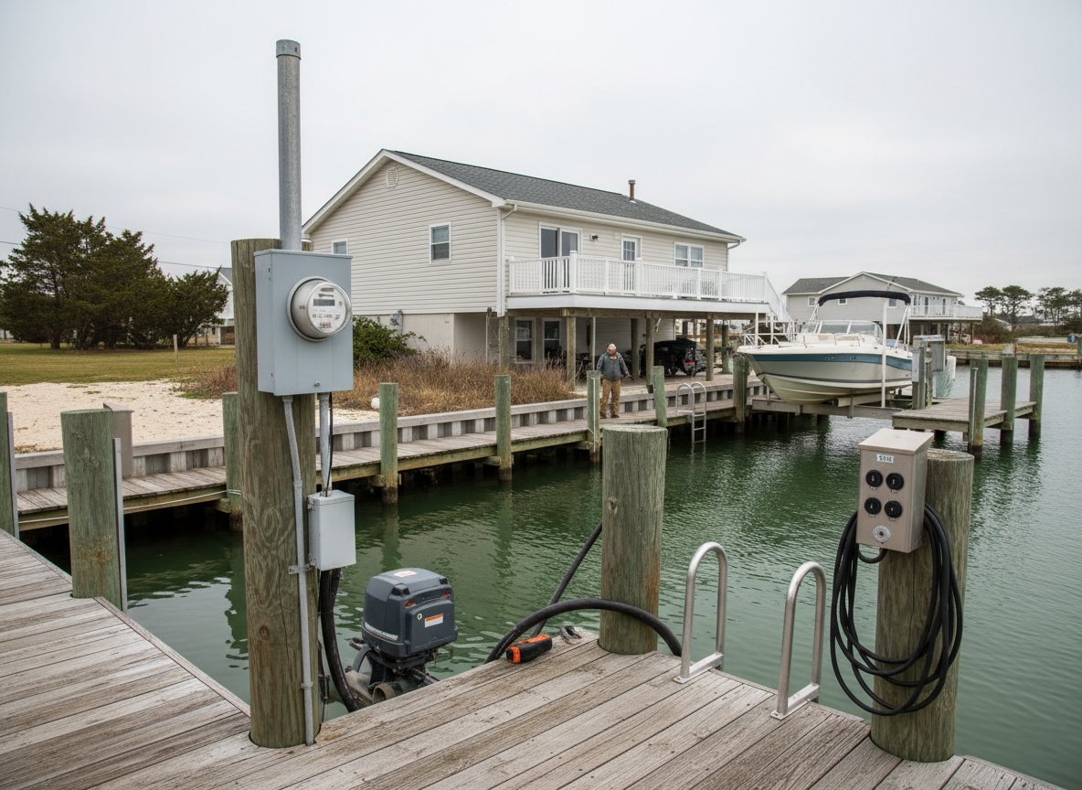 Dock Lighting, Boat Lifts and Shore Power: Bonding and GFCI Rules for Lagoon Properties