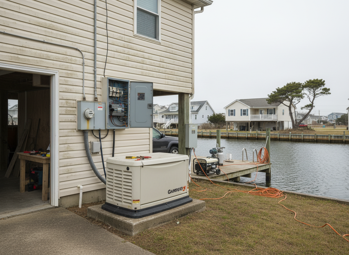 Standby Generator or Portable: What Coastal Outages Actually Require